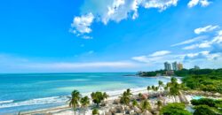 Beautiful beachfront apartment for sale with ocean view and just a few steps from the beach –Se vende hermoso apartamento de playa con vista al mar y a pocos pasos de la playa