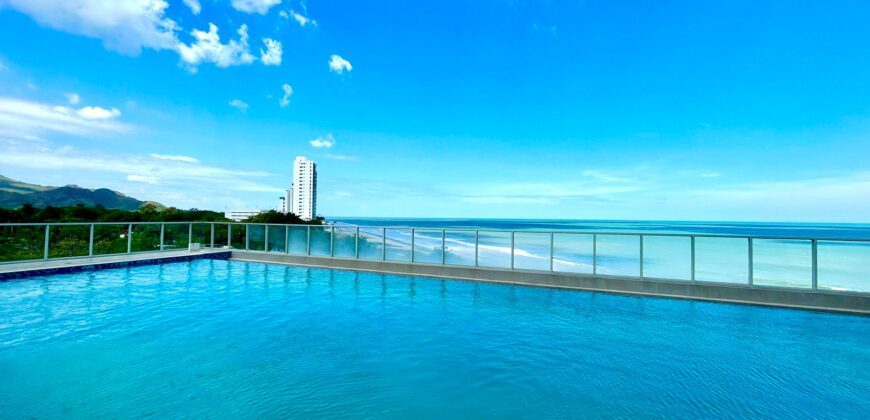 Beautiful beachfront apartment for sale with ocean view and just a few steps from the beach –Se vende hermoso apartamento de playa con vista al mar y a pocos pasos de la playa