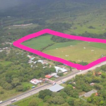 Vendo terreno frente a carretera Panamericana, a pocos minutos de Bejuco y Quesos Mily